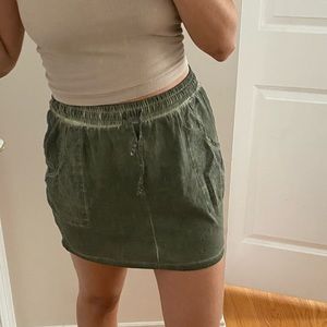 ASOS olive green skirt